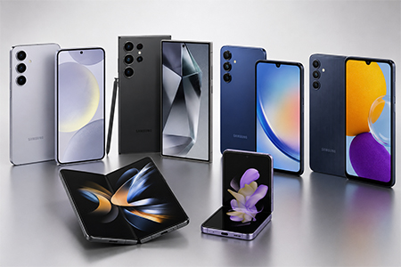 All Samsung RangeSamsung Galaxy phones S series, Note, A and M series, and Z Fold and Z Flip foldables